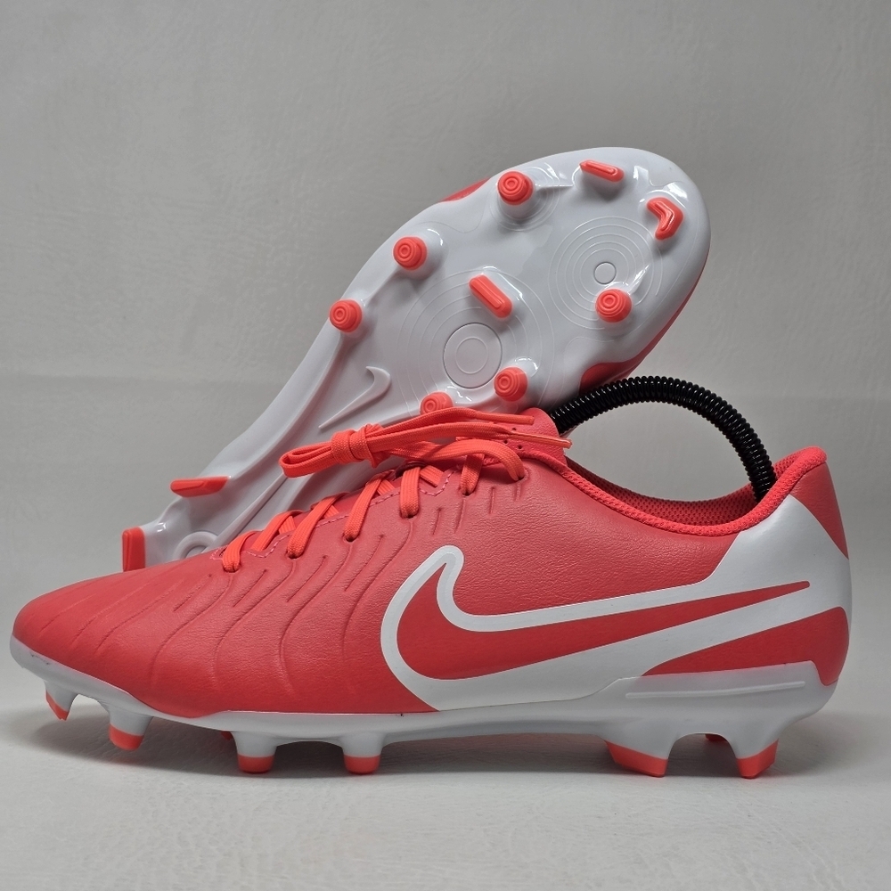 Nike Tiempo Legend 10 Club FG Soccer Cleats Crimson White Men Sz 9.5 DV4344 800